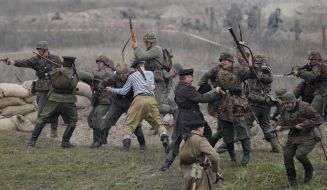 Military historical reconstruction of fights for Kiev