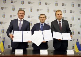 Sergey Bubka, Aleksandr Vilkul and Andrey Sadoviy