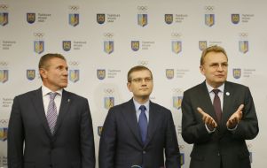 Sergey Bubka, Aleksandr Vilkul and Andrey Sadoviy