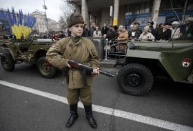 Member of the military and historical processions