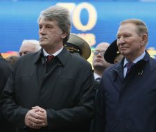 Viktor Yushchenko and Leonid Kuchma