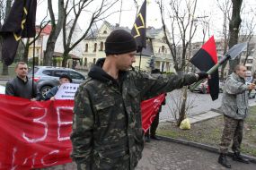 Picketing of the General consulate of a Russian Federation in Lvov