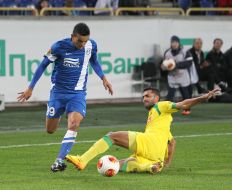 Football. Europa League. FC "Dnepr" (Dnepropetrovsk, Ukraine) - FC "Pacos de Ferreira" (Portugal).