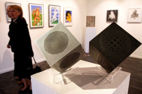 Exhibition of artist Victor Vasarely
