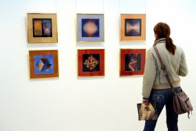 Exhibition of artist Victor Vasarely
