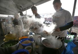 Participants of the Street food festival