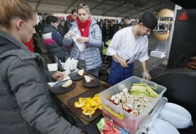 Participants of the Street food festival