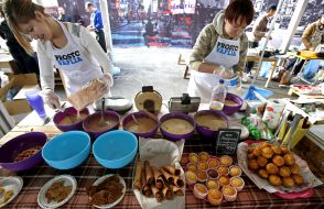 Participants of the Street food festival