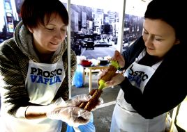Participants of the Street food festival