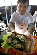 Participant of the Street food festival