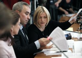 Vladimir Misik and Irina Gerashchenko