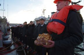 The crew of the corvette "Ternopil"