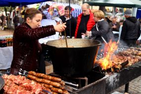 Woman gaining bograch Goulash