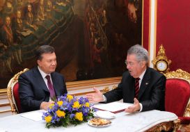 Viktor Yanukovich and Heinz Fischer