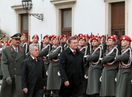 Viktor Yanukovich and Heinz Fischer