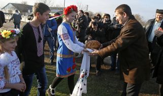 Participants of the press tour
