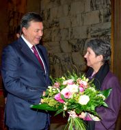 Viktor Yanukovich and Barbara Prammer
