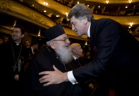 Lyubomir Guzar and Viktor Yushchenko