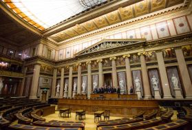 Session hall of National advice of the Republic Austria