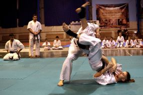 Sportswomen group tai-bo