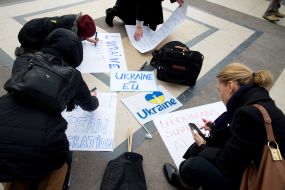 Учасники акції на підтримку євроінтеграції