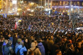 Учасники мітингу