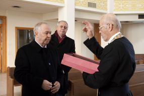 Vladimir Rybak with father Kirill