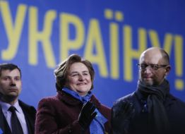 Лорета Граужинене та Арсеній Яценюк