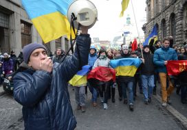 Participants of student strike