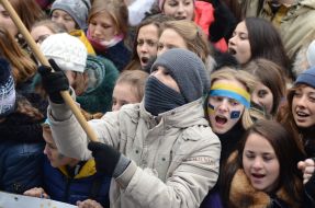 Participants of student strike