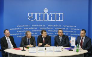 Участники пресс-конференции