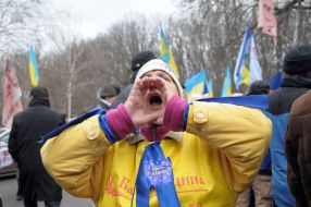 Supporters of Yulia Tymoshenko