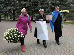 Lyudmila Denisova, Aleksandra Kuzhel and Arsen Avakov