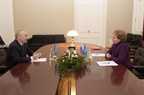 Vladimir Ribak and Valentina Matvienko