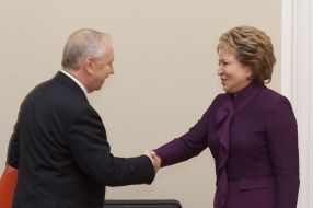 Vladimir Ribak and Valentina Matvienko