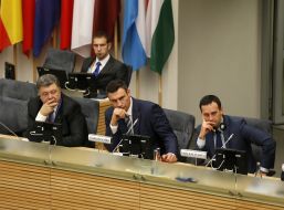 Petr Poroshenko, Vitali Klitschko, Vitali Kalyuzhniy  