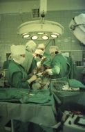 Nikolay Amosov performs surgery