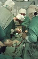 Nikolay Amosov performs surgery