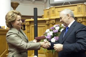 Vladimir Rybak and Valentina Matviyenko