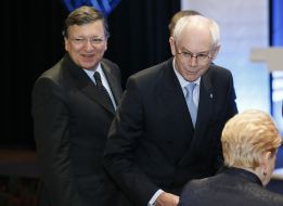 Жозе Мануэль Баррозу и Герман ван Ромпей