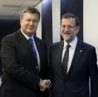Viktor Yanukovich and Mariano Rajoy