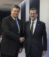 Viktor Yanukovich and Mariano Rajoy