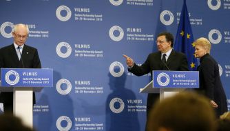Herman Van Rompuy, Jose Manuel Barroso and Dalia Grybauskaite