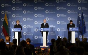 Herman Van Rompuy, Jose Manuel Barroso and Dalia Grybauskaite