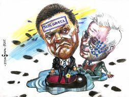 Caricature of Oleg Smal