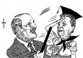 Caricature of Oleg Smal