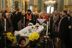 Farewell ceremony Lesya Gongadze