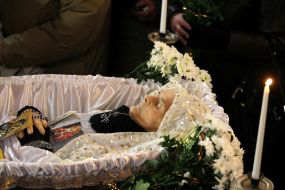 Farewell ceremony Lesya Gongadze