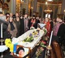 Farewell ceremony Lesya Gongadze