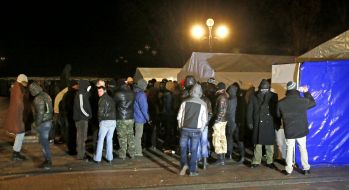 Young people on the campsite